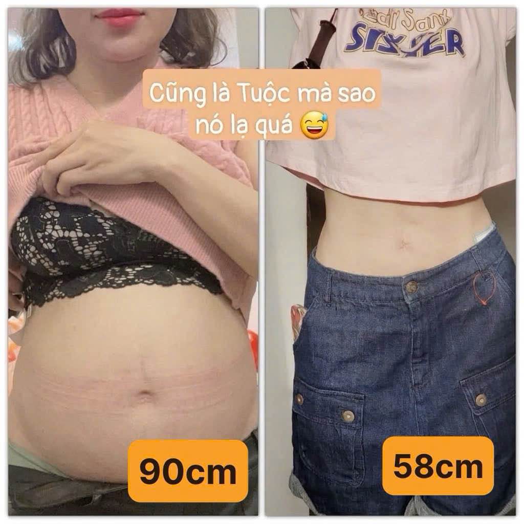 Vòng eo giảm còn 58cm